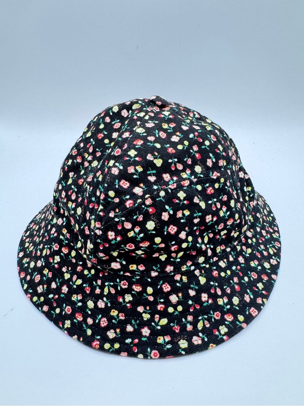 Gucci x Liberty London Floral Bucket Hat Black Multicolor Size L 58cm